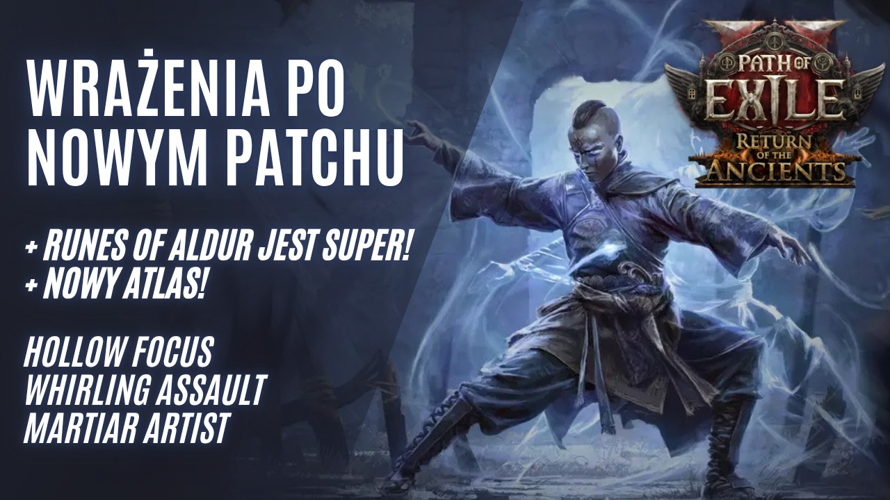 PIERWSZE WRAŻENIA z NOWEGO PATCHA - Hollow Focus Monk (Path of Exile 2 - Runes of Aldur)