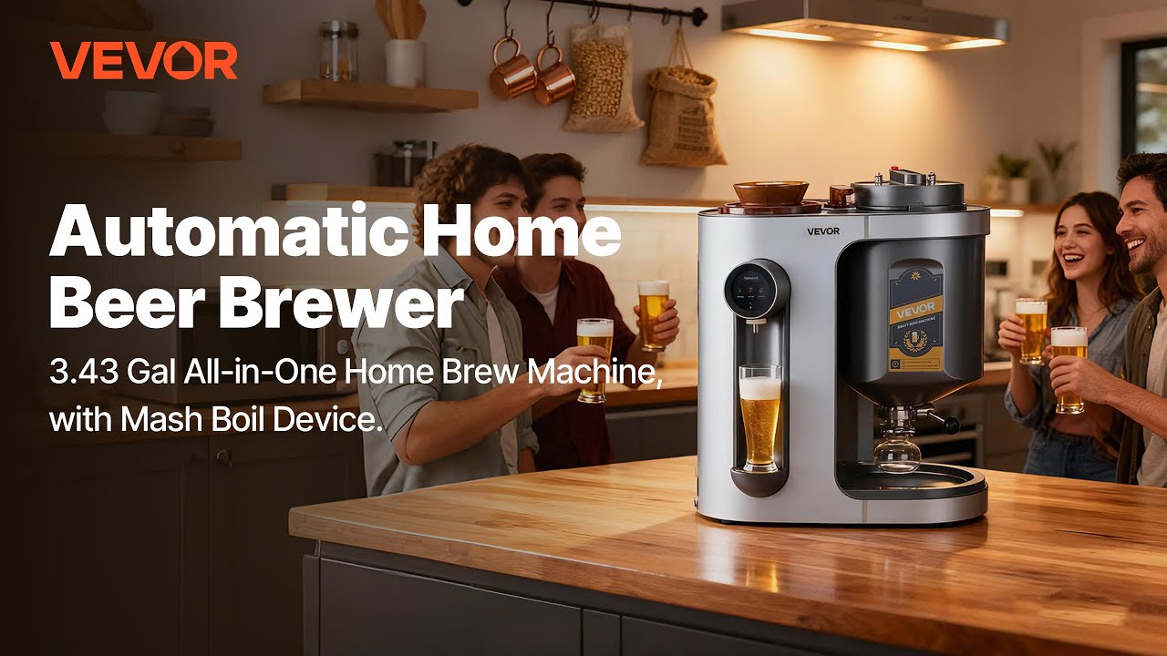 Пиво своими руками &mdash; легко! 🍻 Домашний пивоваренный аппарат VEVOR объёмом 3,43 галлона