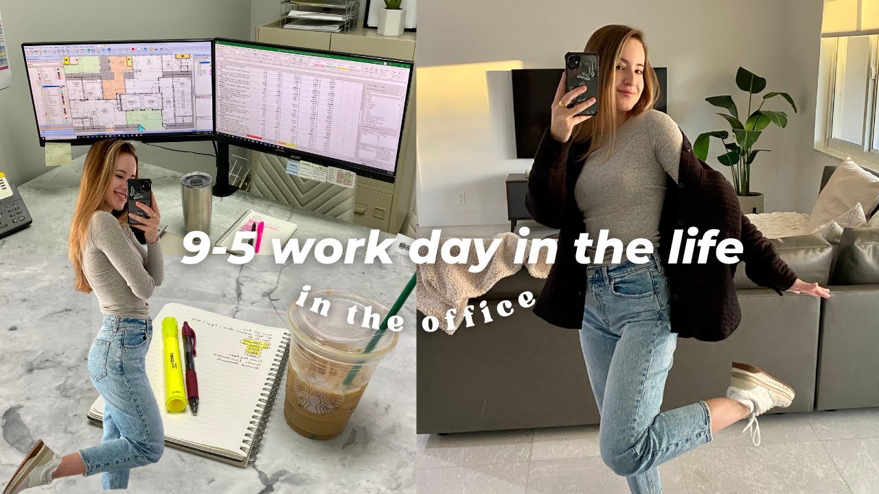 9-5 Work Day in the Office // Mood swings at work & balancing multiple jobs!