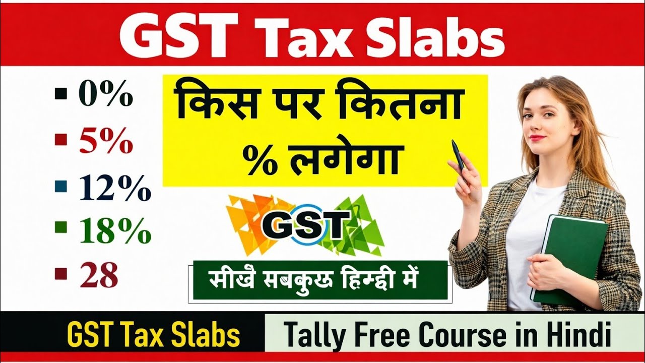 GST Tax Slab Explained | Complete Guide in Simple Hindi#tallyprime #gst 