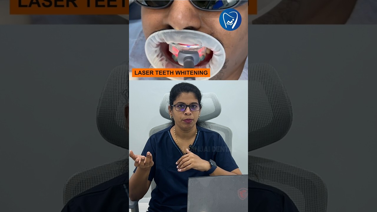 உங்க Teeth Yellowish ஆ இருக்கா? #thanjaidentalcentre