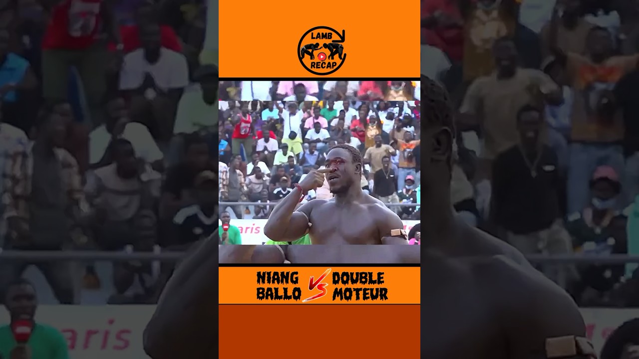 🩸CHOC🤭 Niang Ballo Vs Double Moteur #luttes&eacute;n&eacute;galaise #lamb #niangballo #doublemoteur #senegal