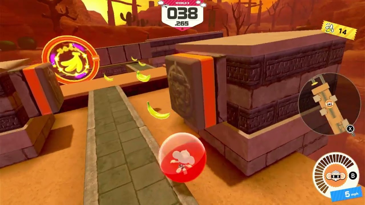 Super Monkey Ball: Banana Rumble - World 5: Stone Valley