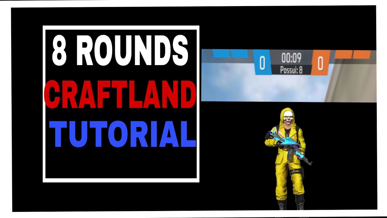 SAIU!!!!🤩 TUTORIAL DE COMO FAZER MAPA COM 8 ROUNDS NA CRAFTLAND DO FREE FIRE!!!