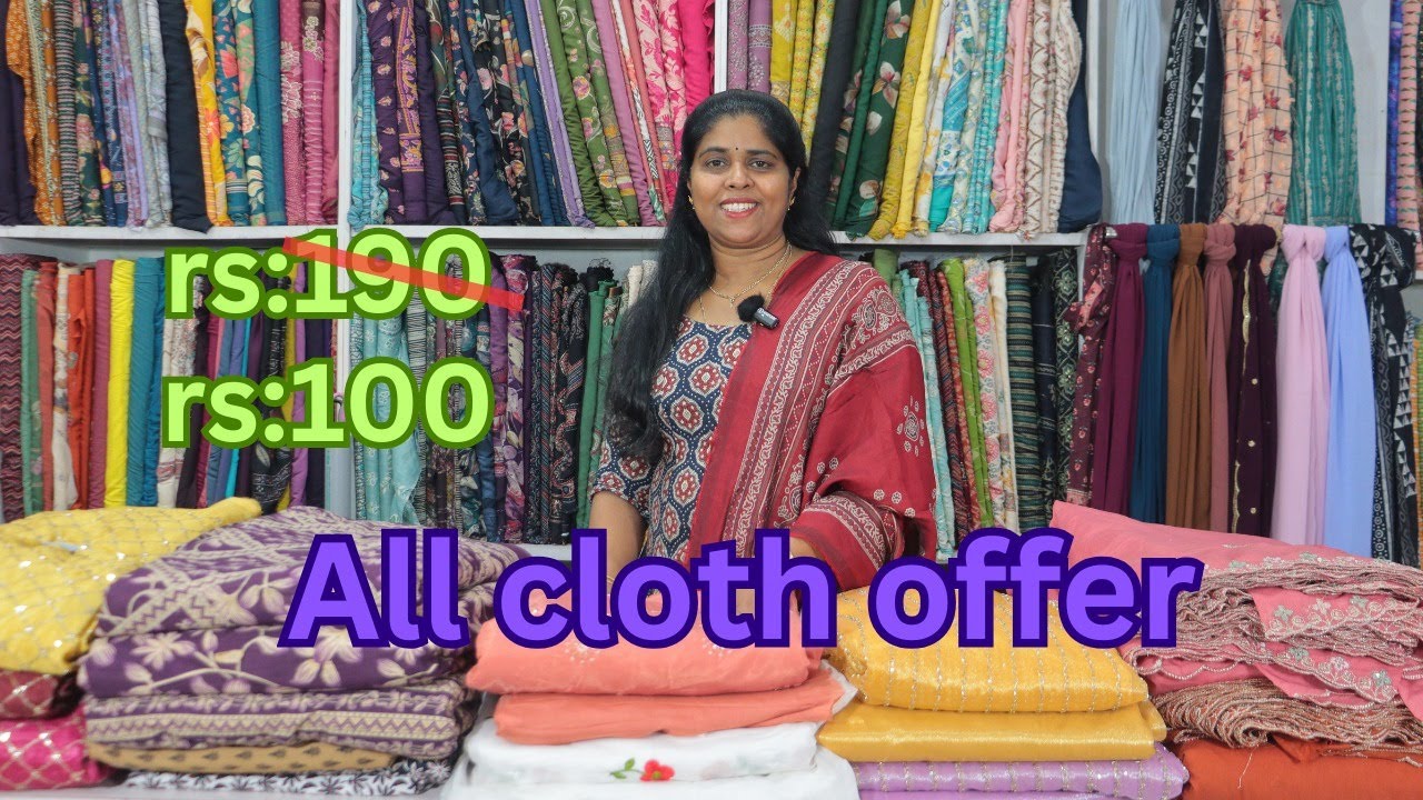 COTTON THREE PIECE SET  MAL CHANTHERI MIX AND MATCH. TWIL NET WORK AND PLAIN COTTON CLOTH