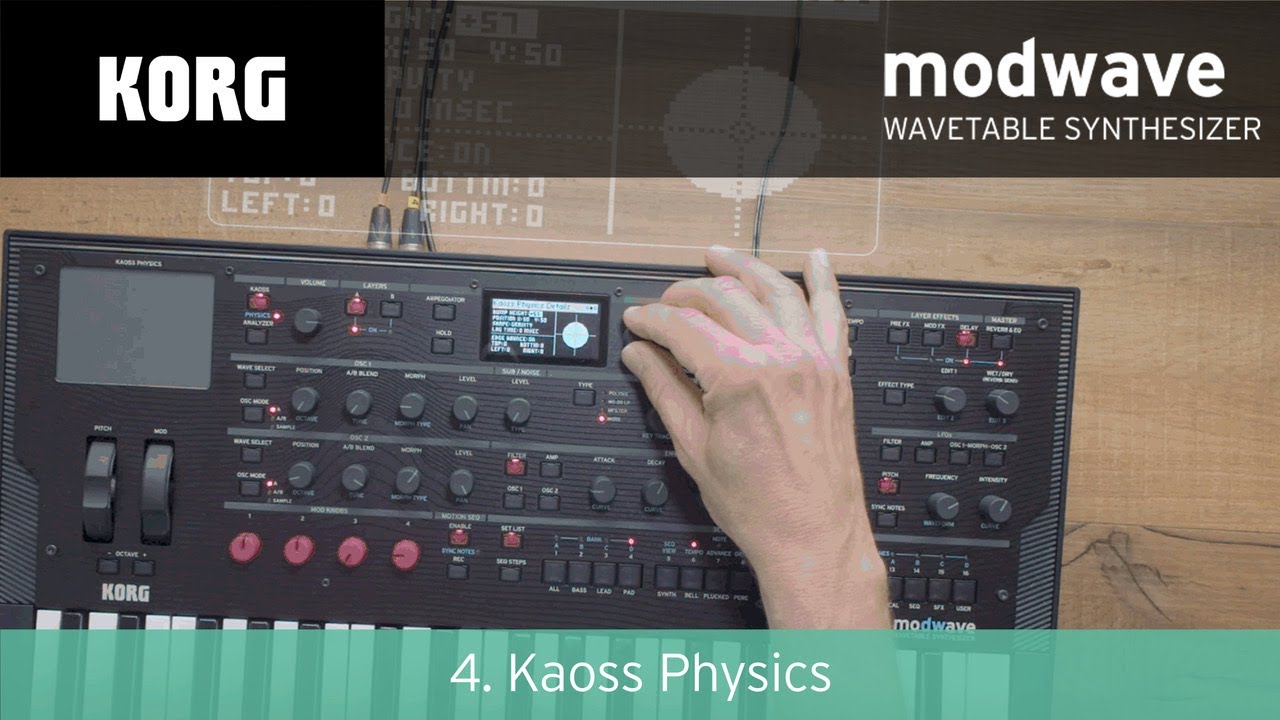 KORG modwave Master Class - Folge 4: Kaoss Physics