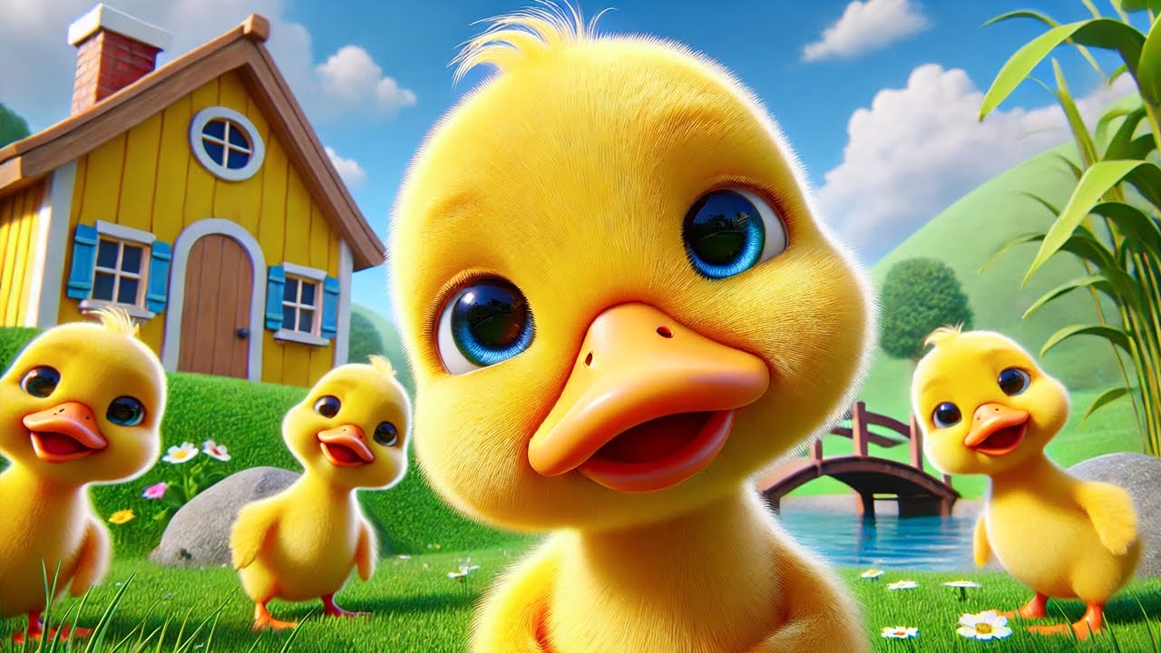 Chú Vịt Con Lông Vàng - Một Con Vịt Xòe Ra Hai Cái Cánh - Nhạc Thiếu Nhi Vui Nhộn Sôi Động Remix 4K