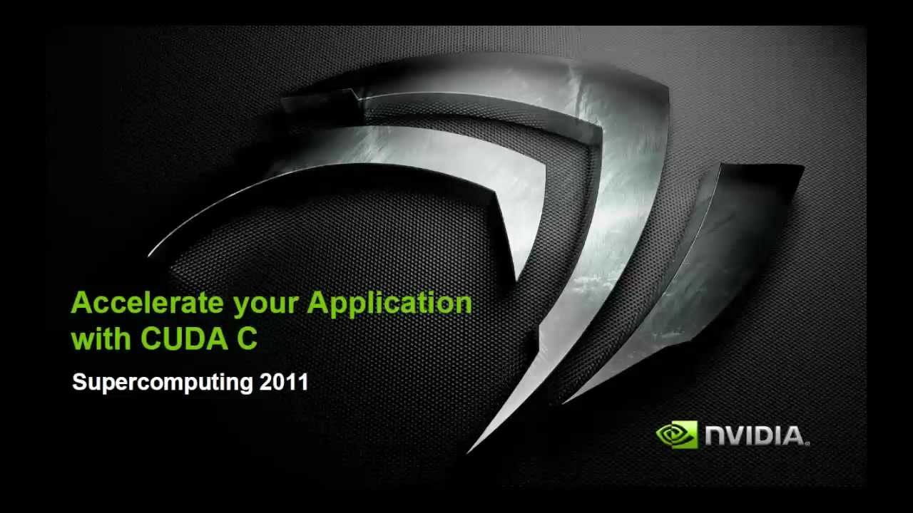 Technical Demo from Supercomputing '11: Introduction to CUDA C and GPU Computing