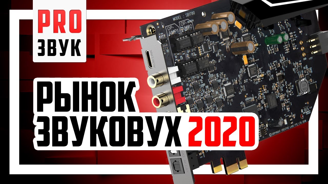 🔥 Рынок звуковых карт 2020 (средняя ценовая категория).
