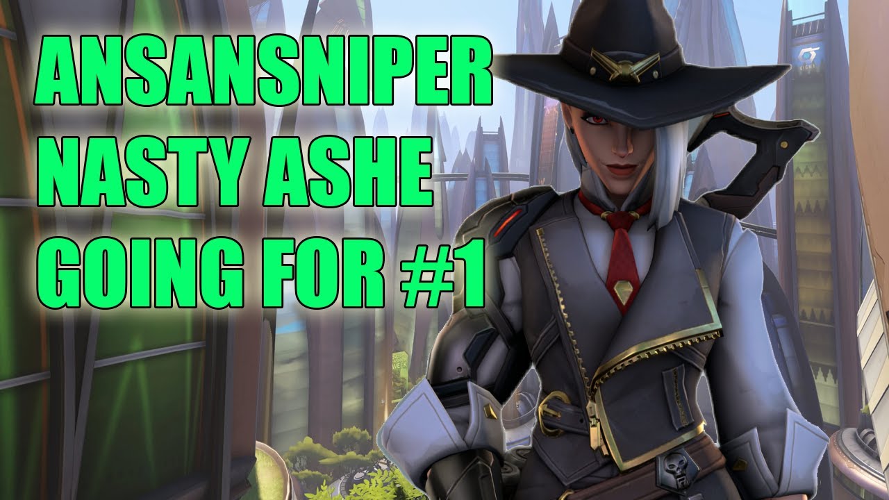 ANSANSNIPER RANK #2 ASHE GAMEPLAY - TOP 500 OVERWATCH SEASON 23
