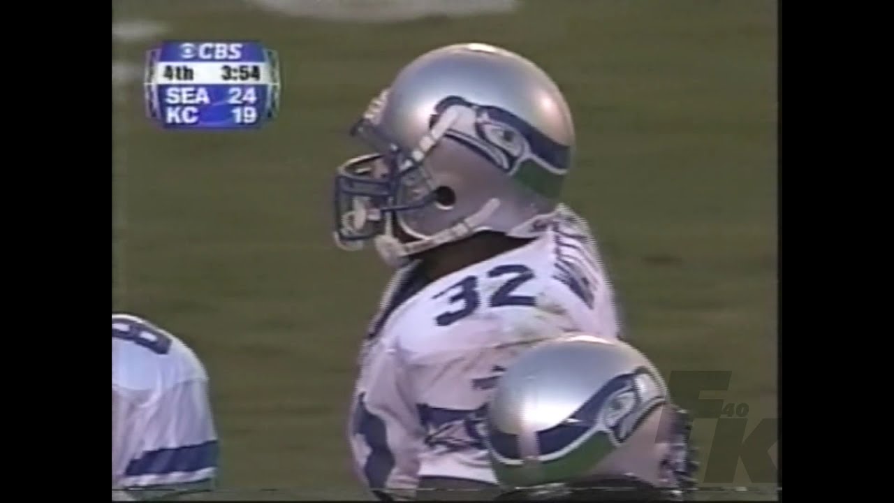 Ricky Watters Ends Kansas City's Season, Seattle Touchdown 14 1999