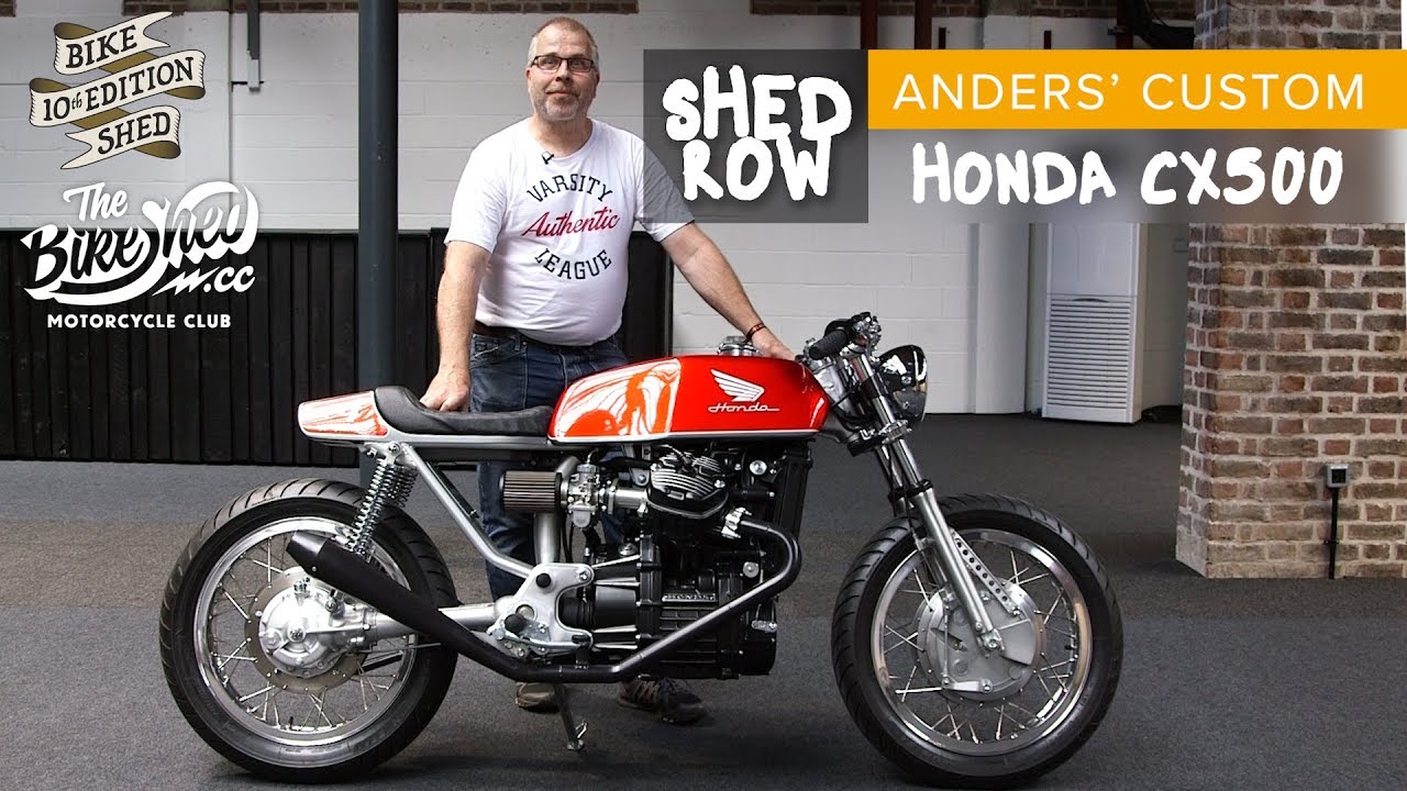 Honda CX500 custom shed build by Anders Beltin - Bike shed Show 2019