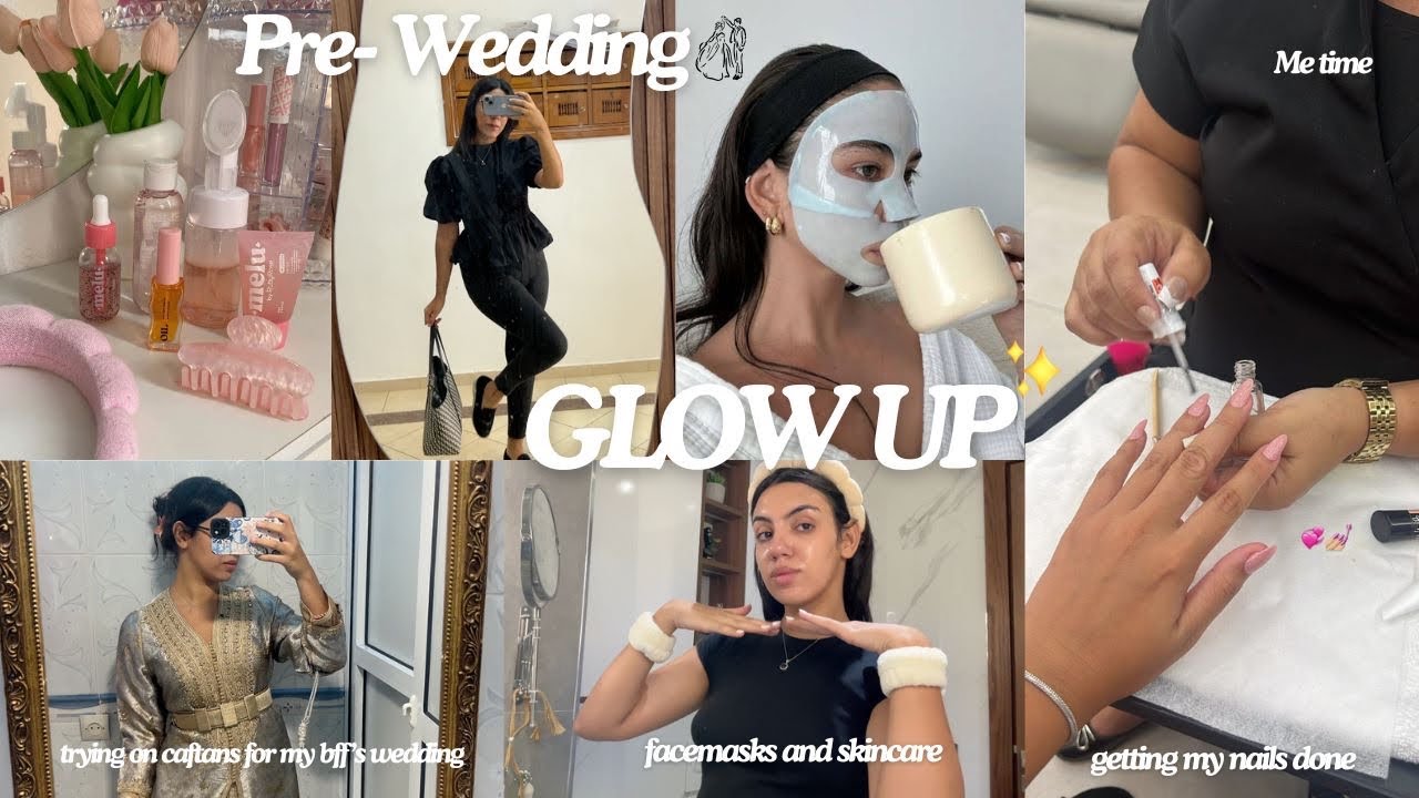 Pre-wedding GLOW UP vlog 💅🏻🧖🏻&zwj;♀️🩰 getting my nails done, skincare & more 🌟💐💃
