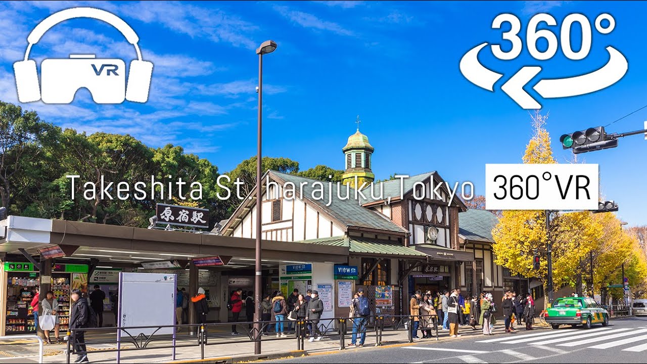 【Japan-VR video】Takeshita ST. harajuku  原宿 walking ,Tokyo