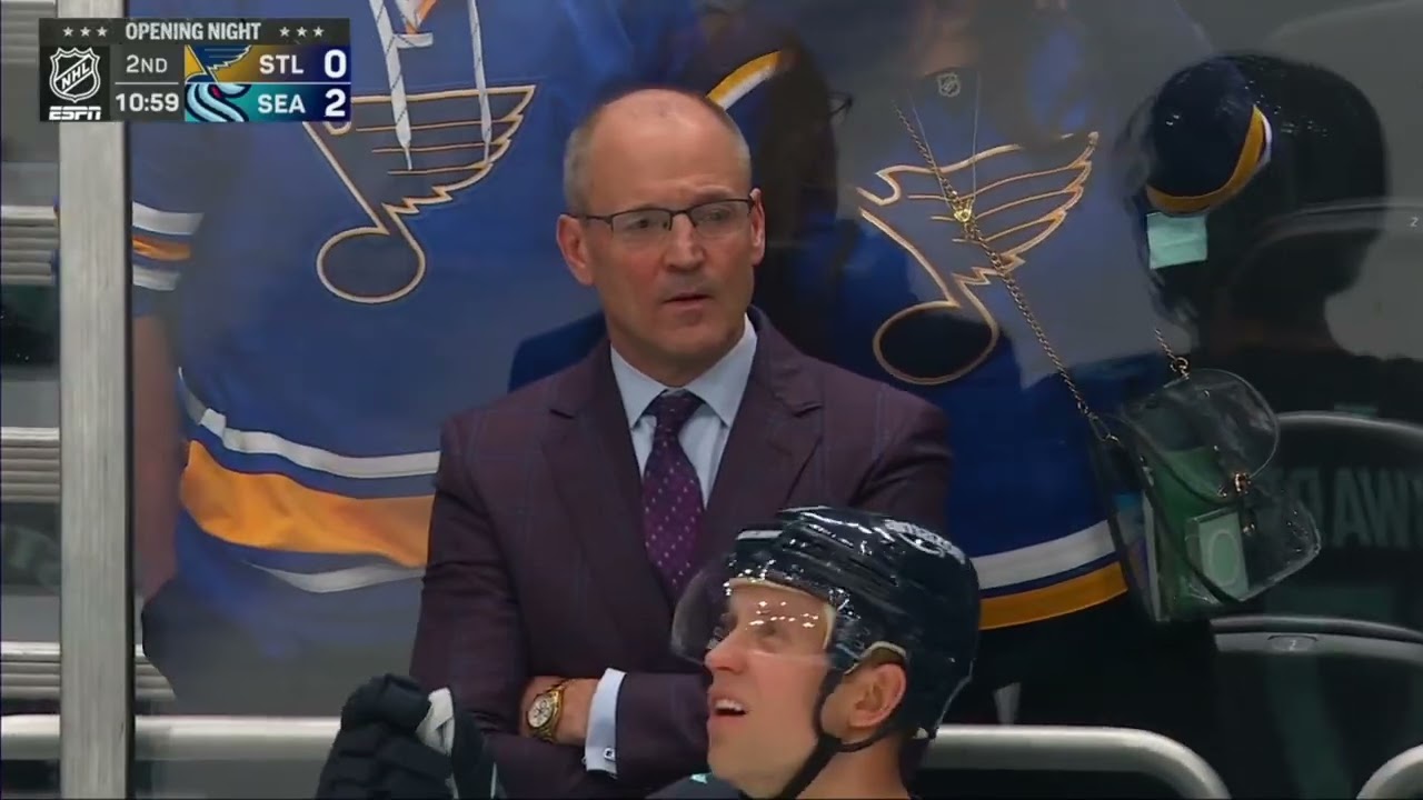 Vince Dunn starts scrum after Oleksiak Goal is disallowed