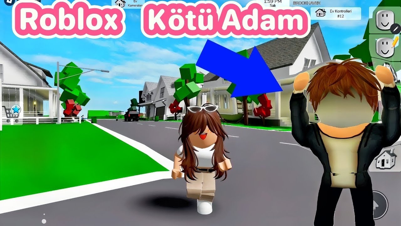 ROBLOX KÖTÜ ADAMLA KARŞILAŞTIK ONA DERSİNİ VERDİK 🥰😍🤩