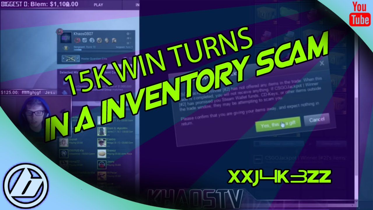 SCAMMED FROM A $15000 WIN ON CSGOJACKPOT!