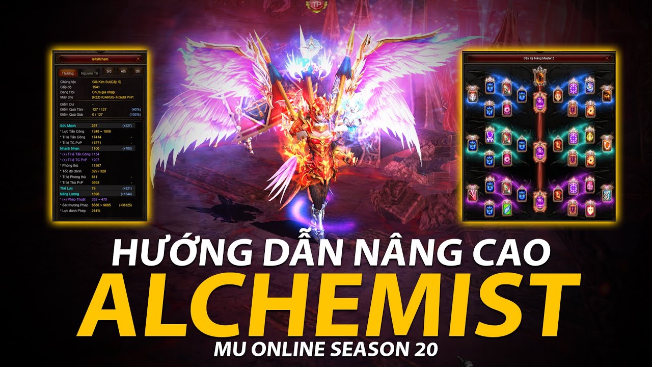 HƯỚNG DẪN NÂNG CAO ALCHEMIST SOLO NHỮNG MAP CUỐI | MU ONLINE SEASON 20 | GAMETHUTP.COM