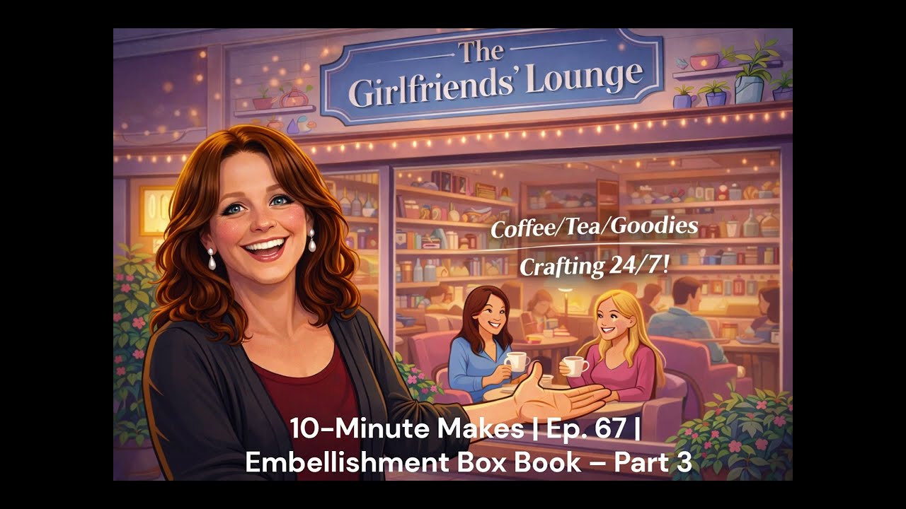 10-Minute Makes | Ep. 67 | Embellishment Box Book – Part 3 – @Shortycustomcreations #BFFMysterySwap