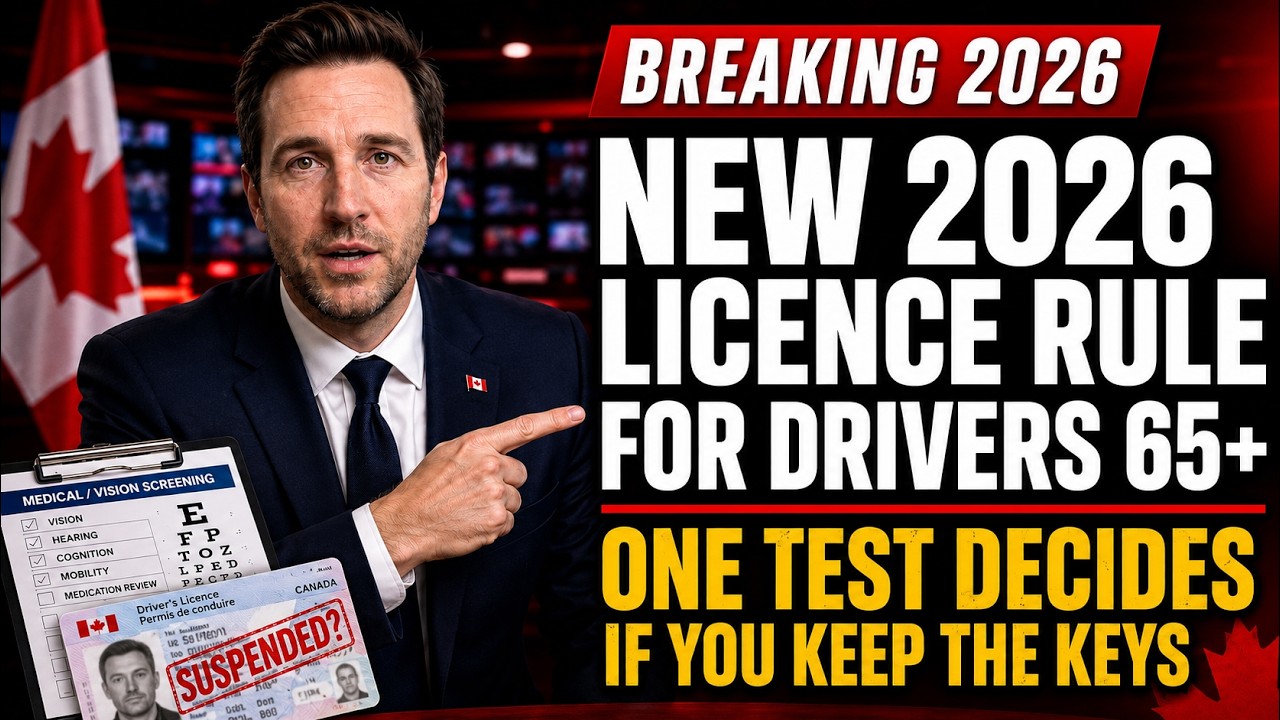 Canadian Drivers 65+: A New 2026 Licence Rule Just Changed &mdash; One Test Decides If You Keep Keys Now!