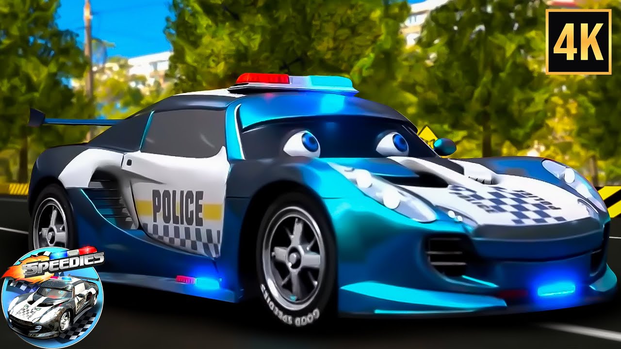 Wheels On The Police Car Nursery Rhyme for Children by Speedies