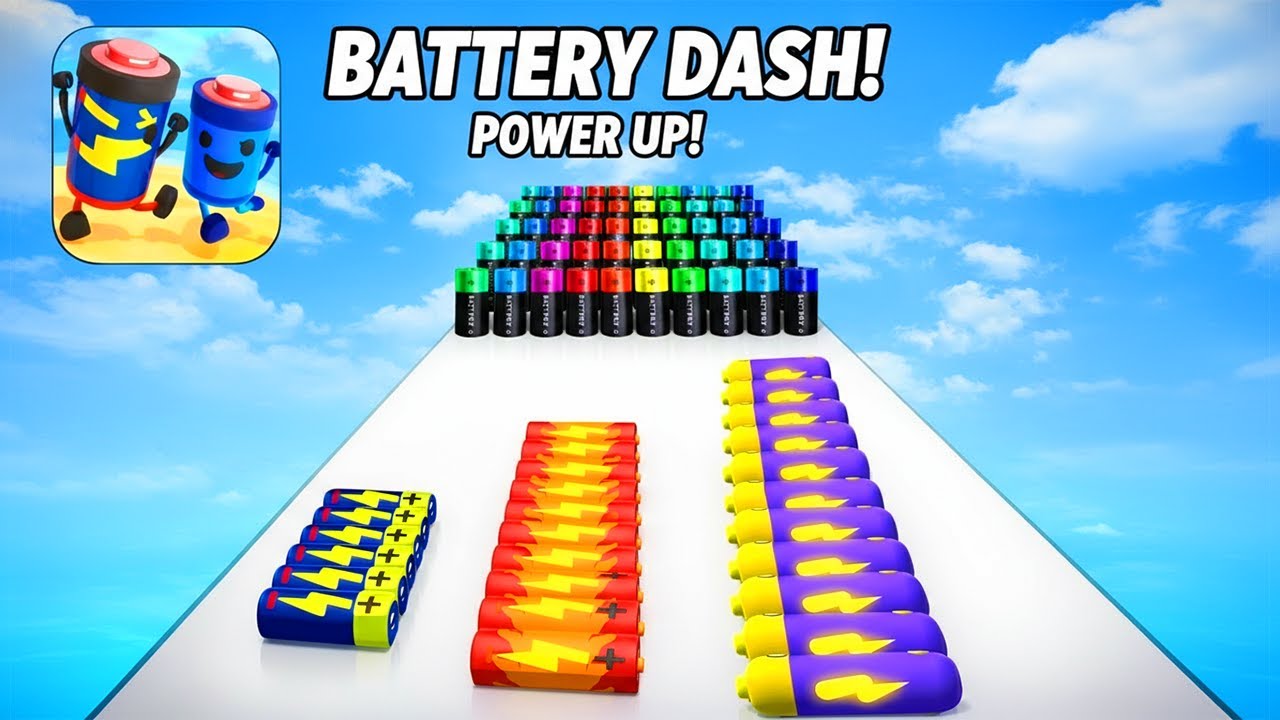 Most Addictive Battery Run Gameplay 🔋🔥 | Viral Mobile Game (Android, iOS)