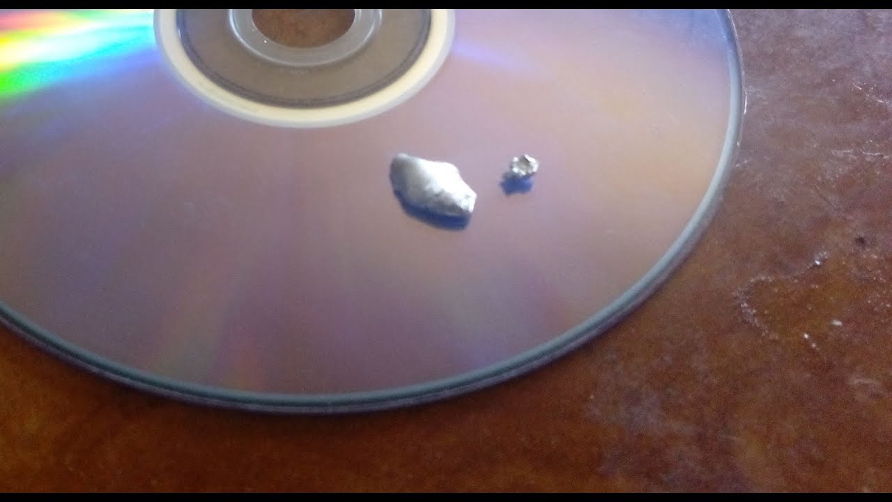 Silver recovery & refining from CD and DvD part 1