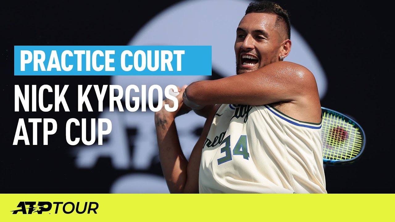 Nick Kyrgios Practice | ATP CUP