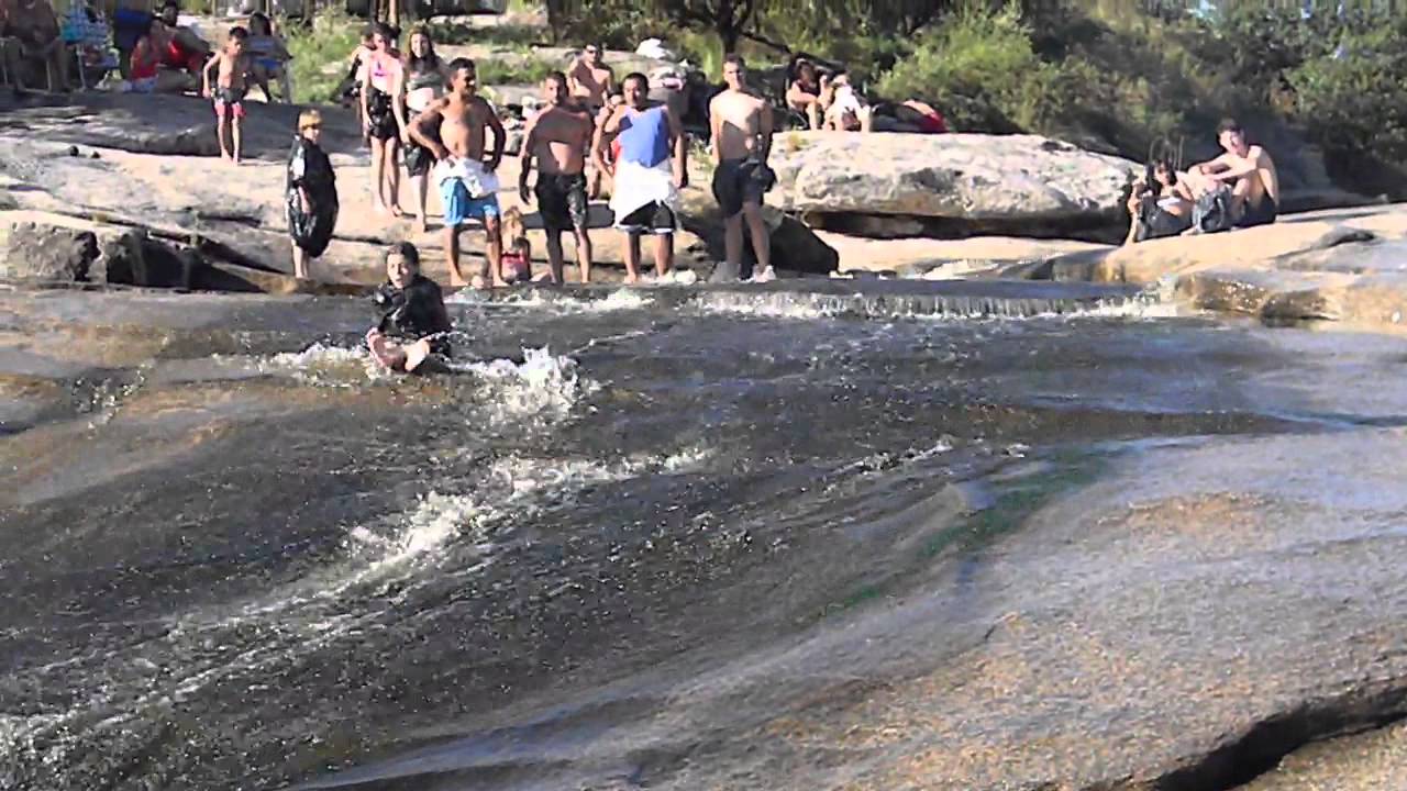 Toboganes Balneario la Toma Mina clavero 2015