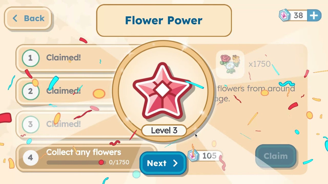 Level 3 Flower Power Achievement in Prodigy English!
