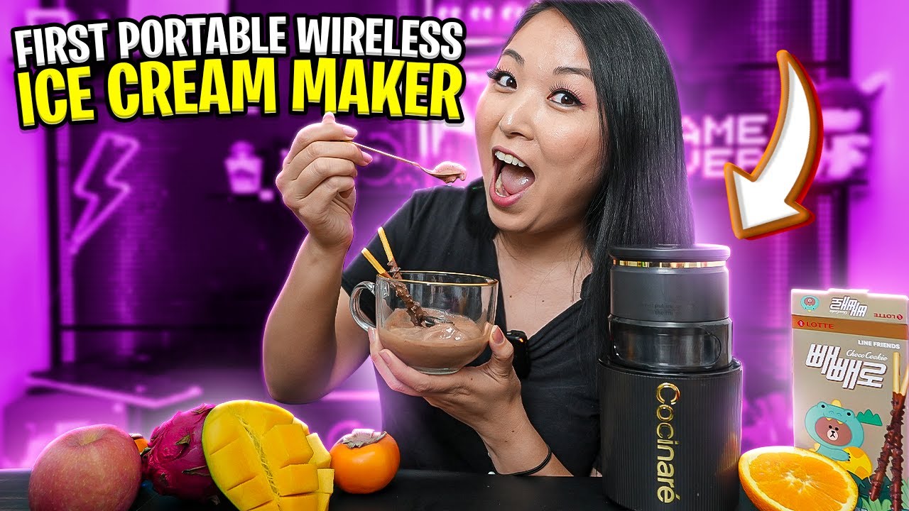 FIRST PORTABLE WIRELESS ICE CREAM MAKER   Cocinaré Krush