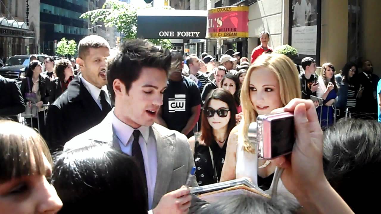 Candice Accola & Steven R. McQueen at CW UpFronts 2012 in NYC