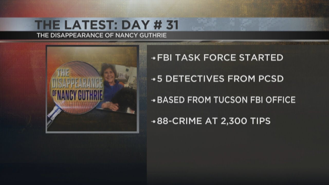 The latest in the disappearance of Nancy Guthrie