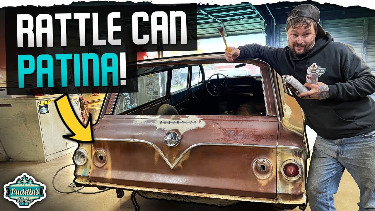 The BEST fake patina match? Blending the tailgate to the wagon!