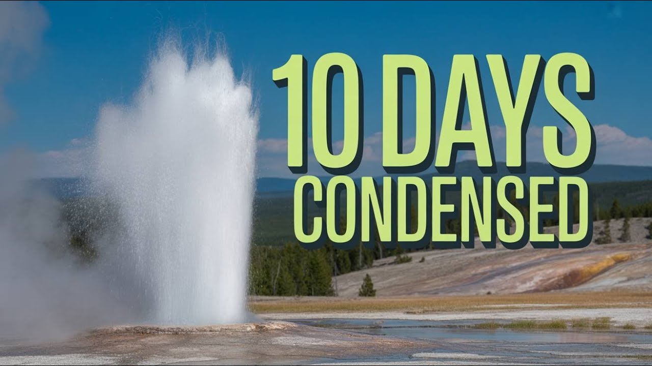 10 Days Yellowstone Highlights Packed in 20 Min! Very important must see.