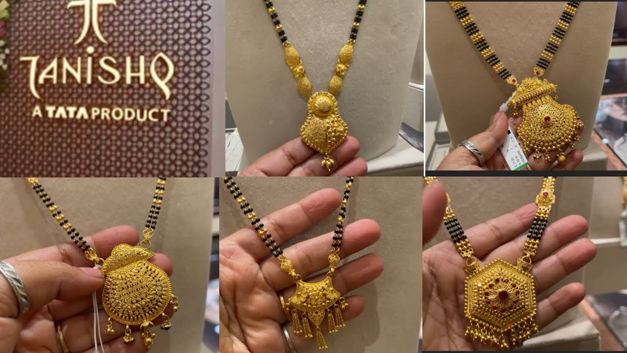 Trendy Design of Gold Long Mangalsutra 😍Designs From Tanishq with weight & price/mangalsutra design