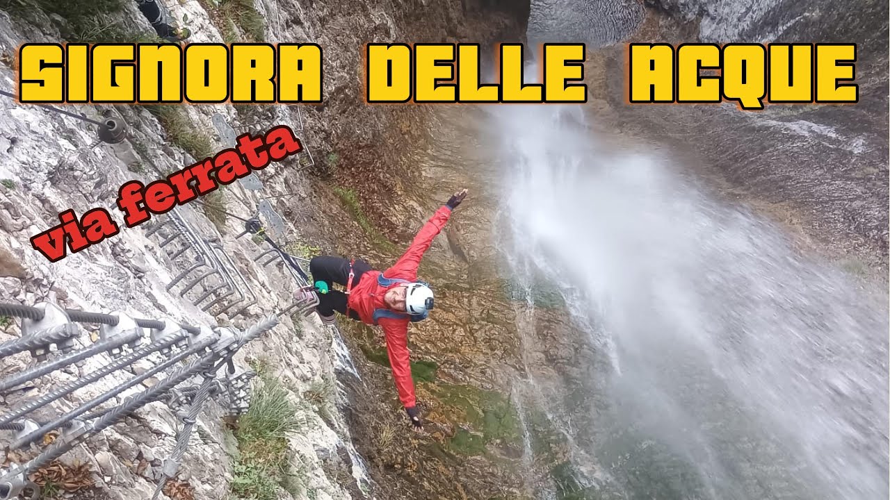 Via Ferrata Signora delle Acque. Garda. Włochy