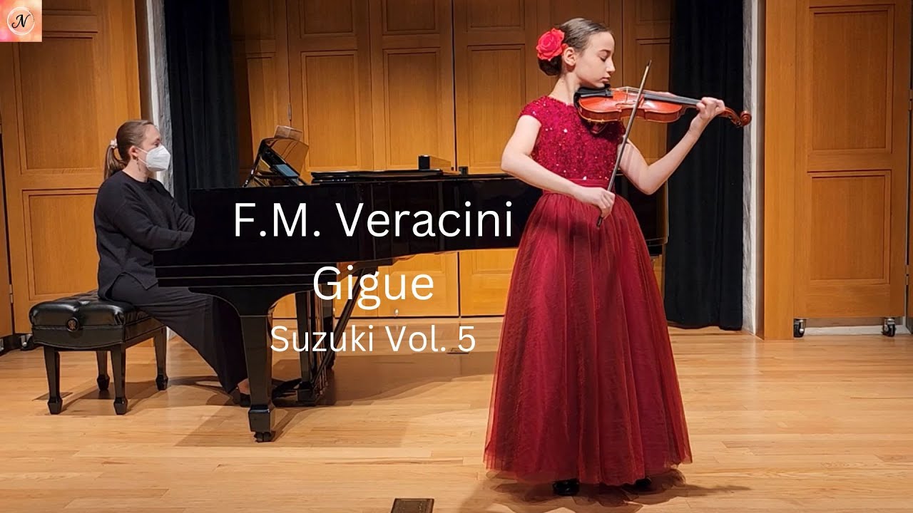 F.M. Veracini - Gigue from Sonata in D Minor, Op. 2, No.7 [Suzuki Violin Vol. 5]