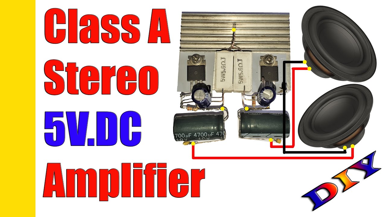 Diy Amplifier Stereo Class A Extremely Powerful Using Transistor H1061 | Output Capacitors