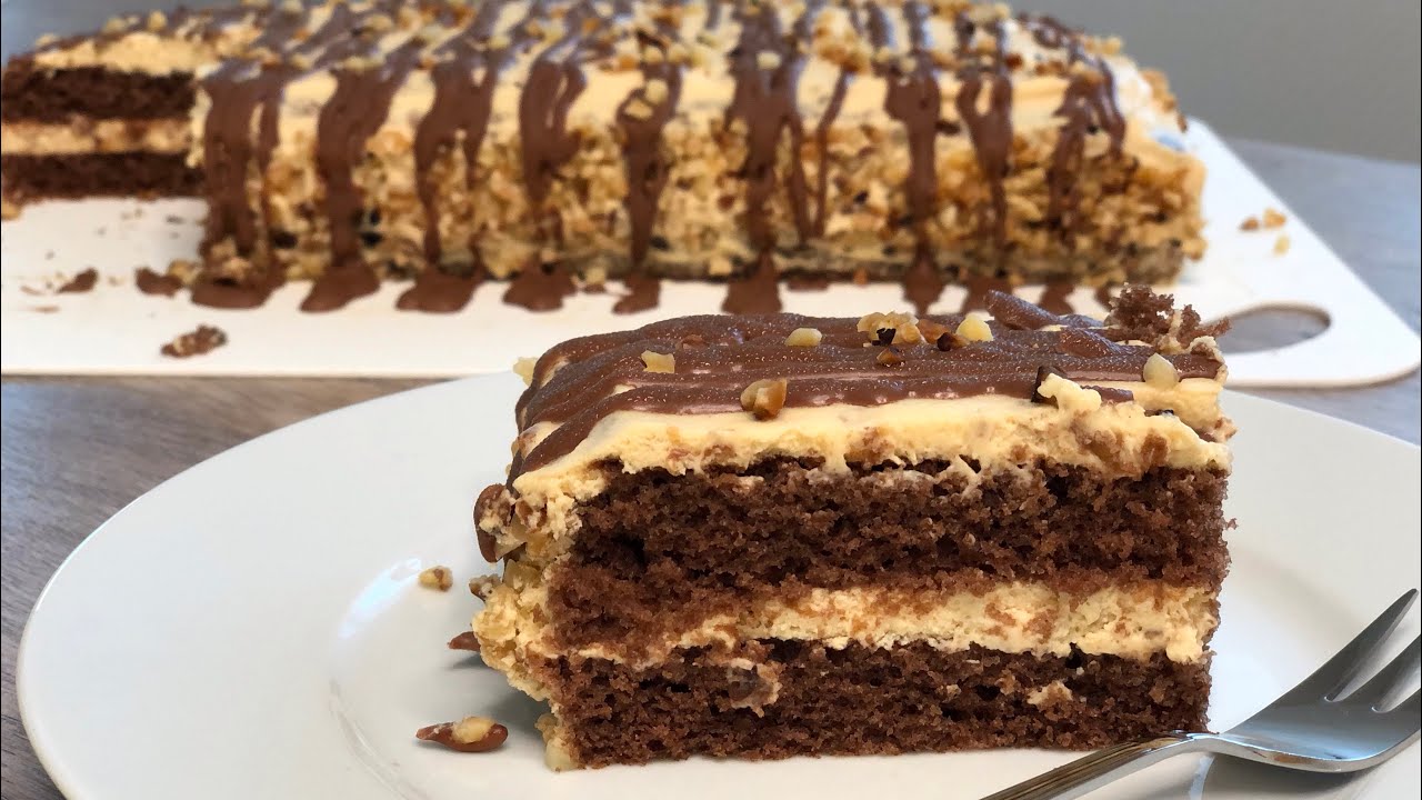Schoko Karamell Kuchen /Blechkuchen