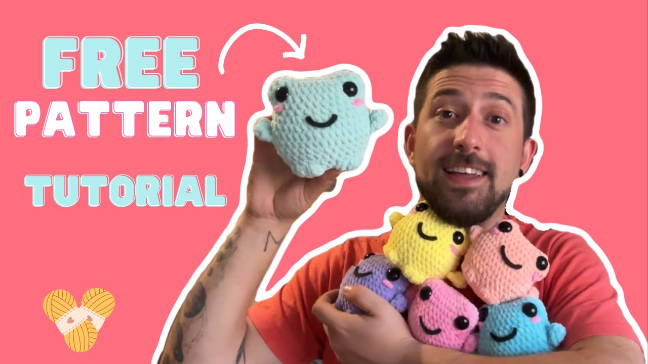 FREE TUTORIAL - CHUBBY FROG - CROCHET PATTERN