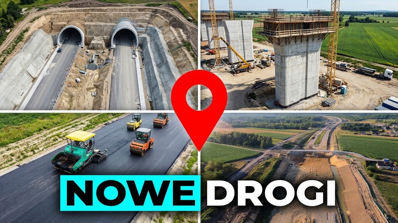 Where are highways and expressways currently being built in Poland?