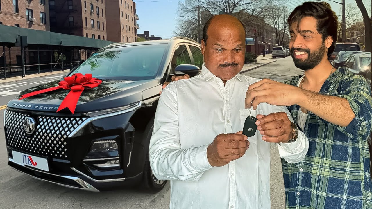 SURPRISING MY DAD BY GIFTING HIS DREAM CAR !!