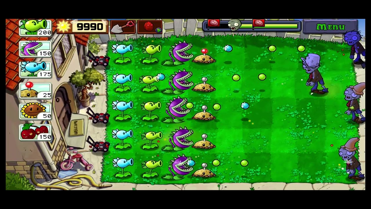 Plants VS Zombies Level 9 Day