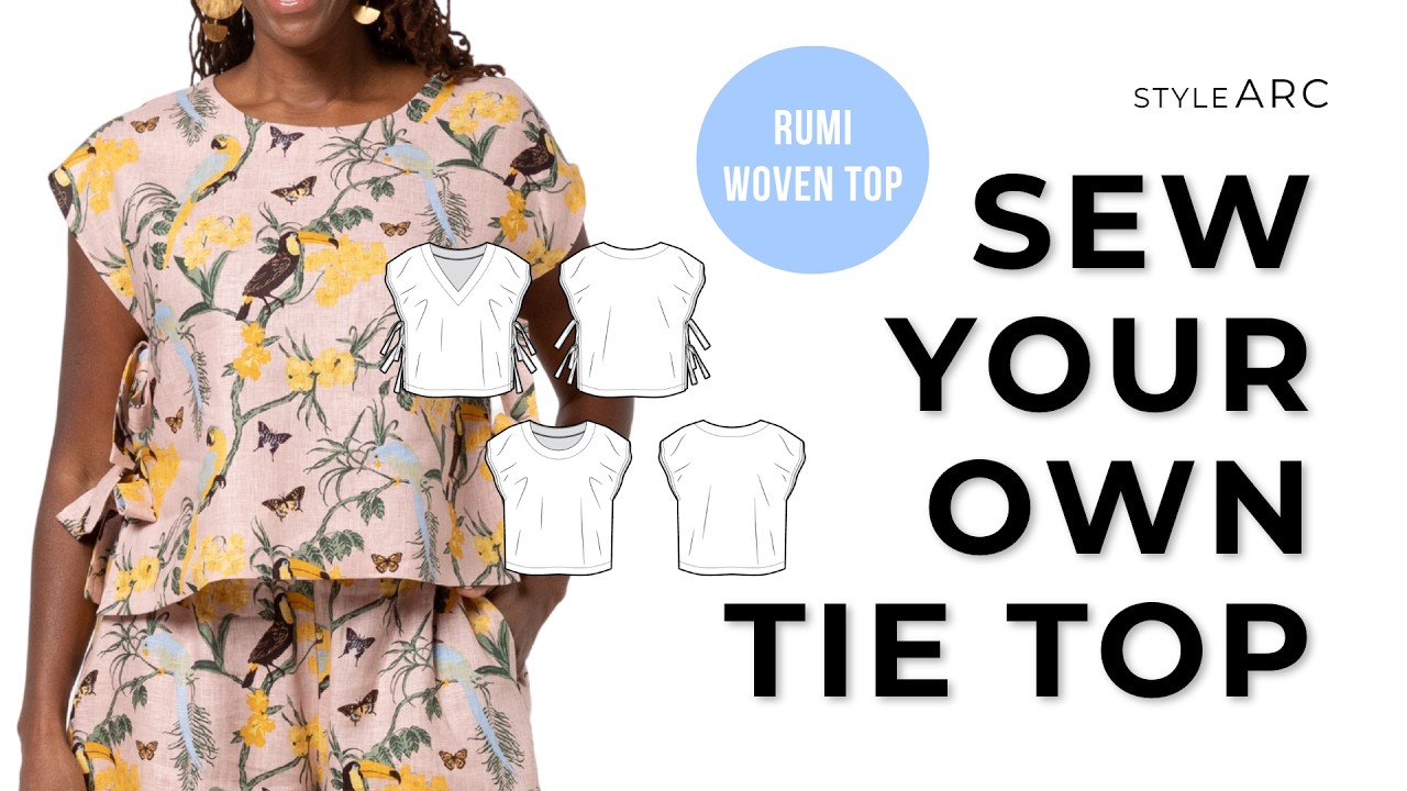 Style Arc | Rumi Woven Top Sew-Along | Beginner Stylish + Easy