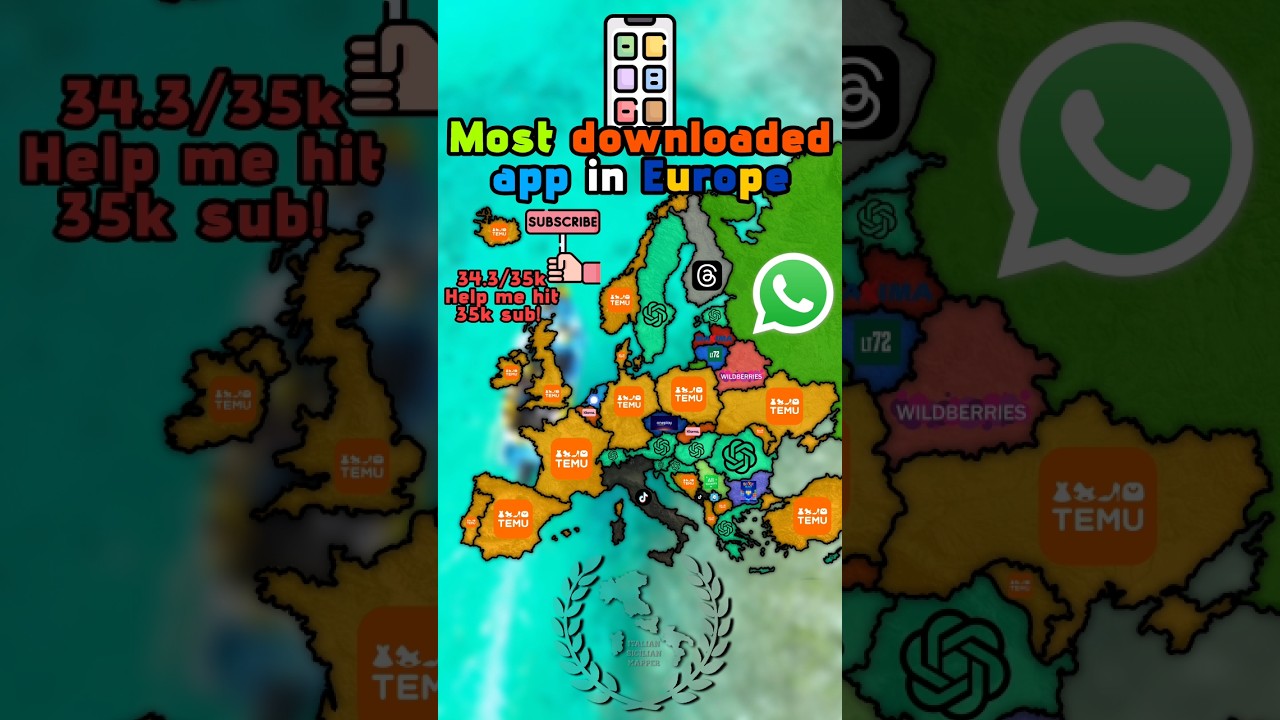 Most downloaded app in Europe 
