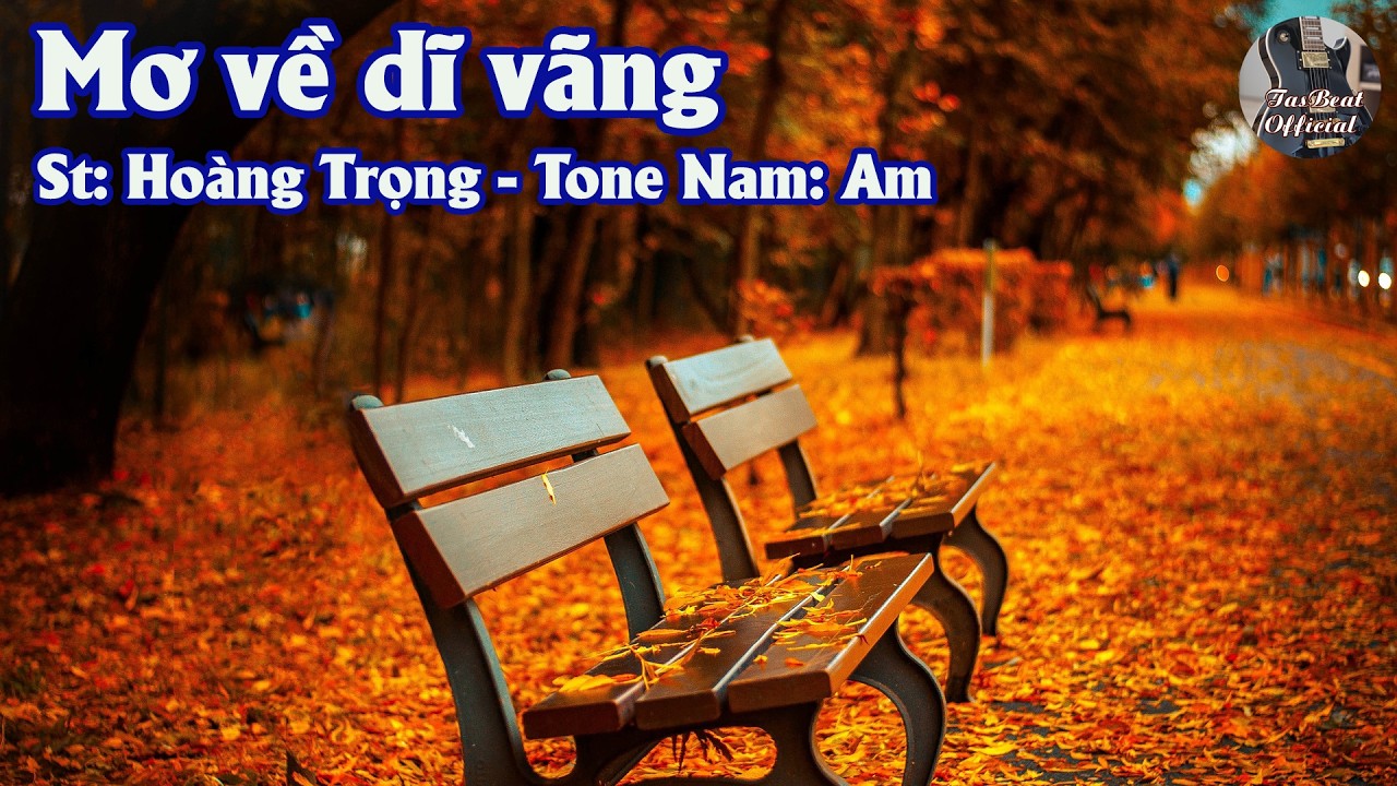 Karaoke Mơ Về Dĩ Vãng Tone Nam | TAS BEAT