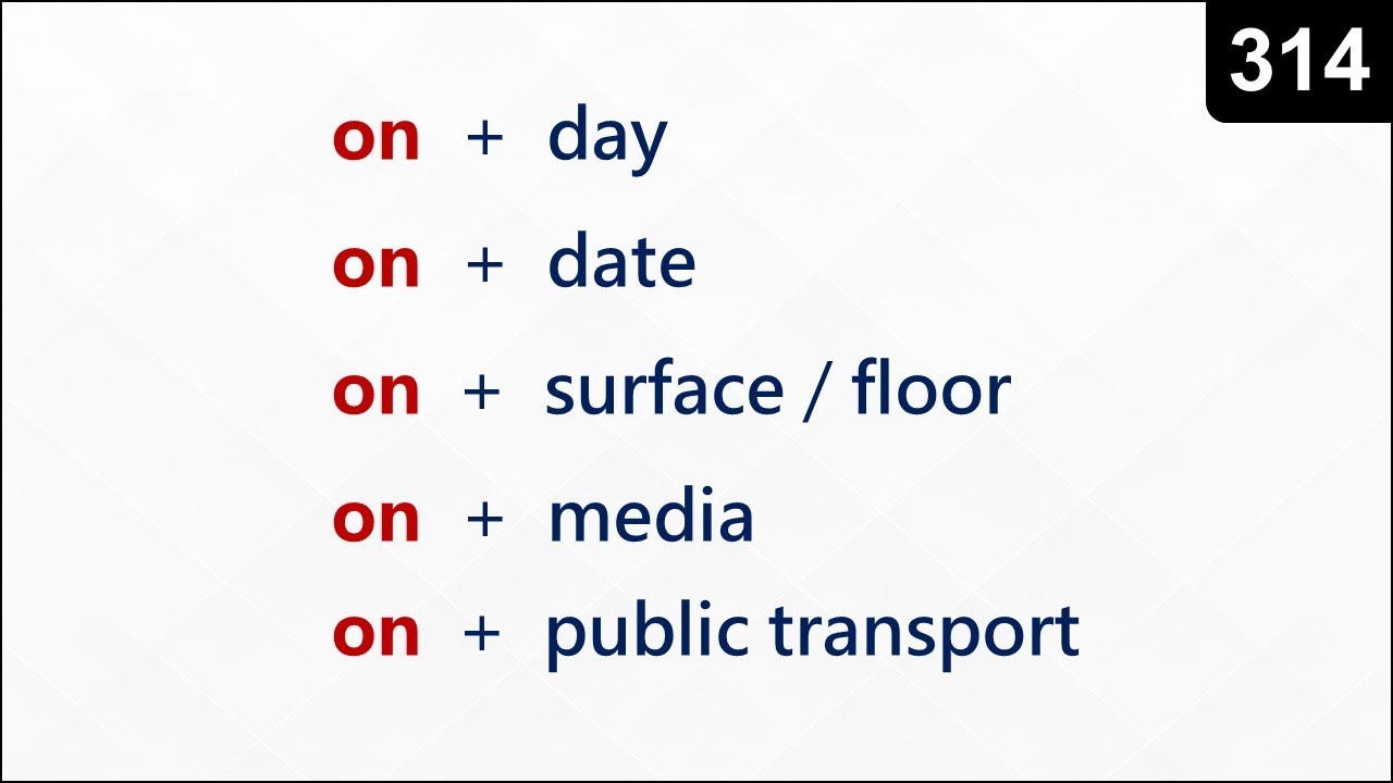 ALL uses of 'ON' in English | Spoken English - 314