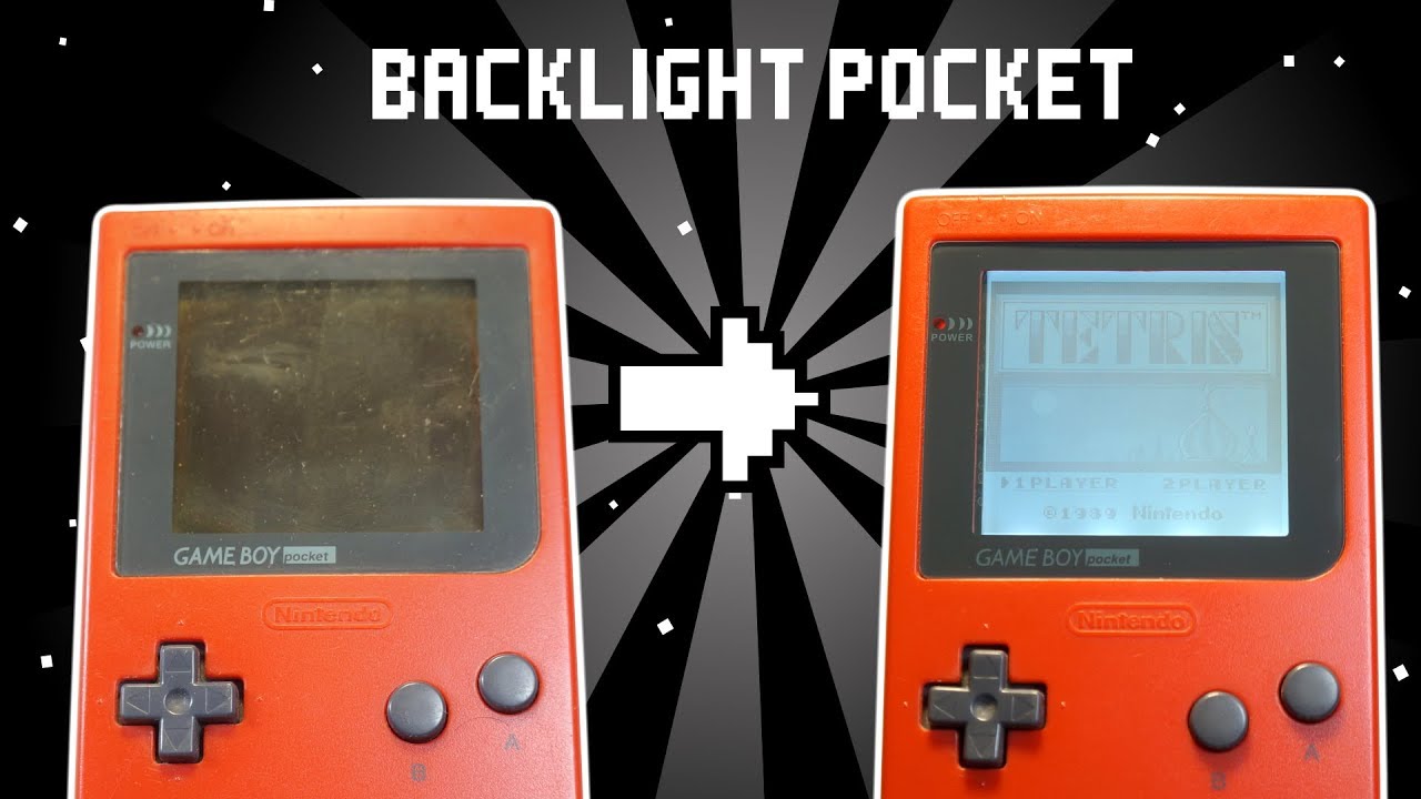 Como Recuperar a Tela e Instalar Backlight no Game Boy Pocket