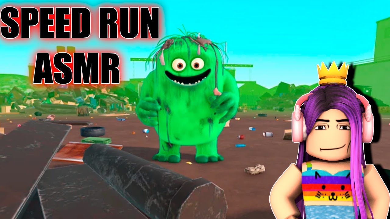 SPEED RUN - TRASH MONSTER OBBY! OBBY NEW